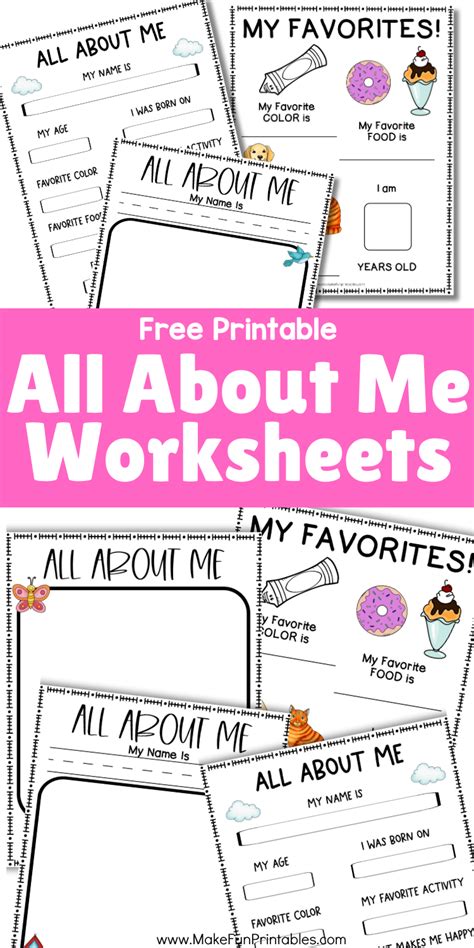 All About Me Printable Page: Discover Your Unique Story