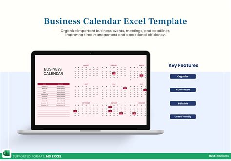 Master Your Schedule: The Ultimate Business Calendar Excel Template for Productivity