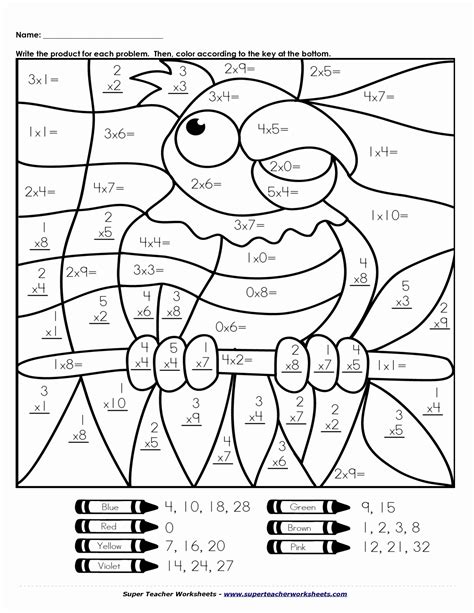 Engaging Color by Math Coloring Pages for Fun Learning