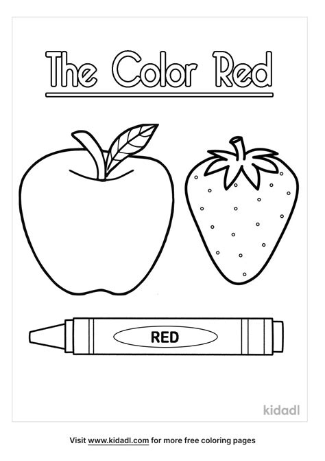 Engaging Free Printable Color Red Worksheets for Early Learners