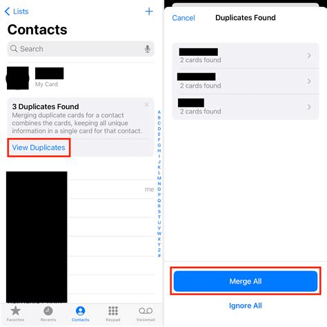 Merge Duplicate iPhone Contacts Easily
