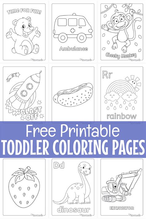 Delightful & Free Printable Coloring Pages for Toddlers