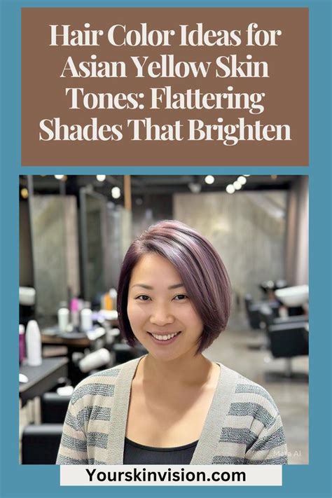 Flattering Hair Colors for Asian Yellow Skin Tones