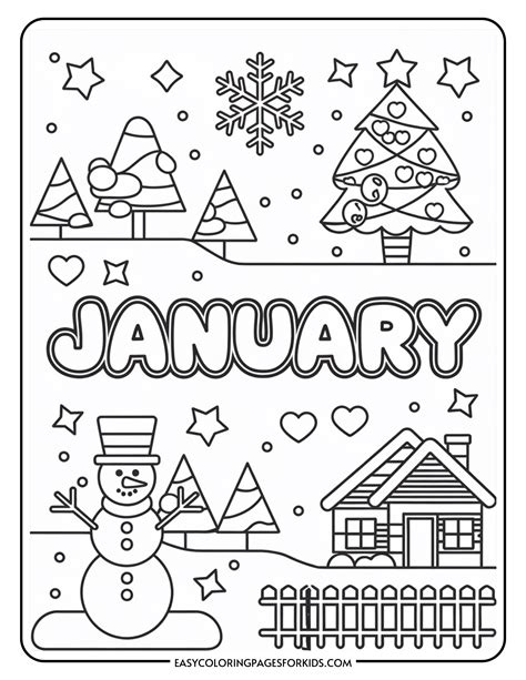 Winter Wonderland: Free January Coloring Sheets for All Ages