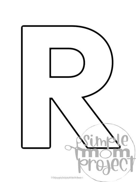 Printable Letter R Templates for Fun & Learning
