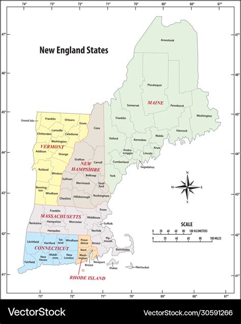 Unveiling the Charms: A Comprehensive Map of New England States, USA