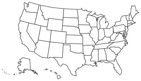 Map of the USA Outline: Exploring the Geographic Heartbeat of America
