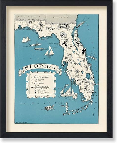Unveiling the Timeless Beauty of Old World Maps of Florida