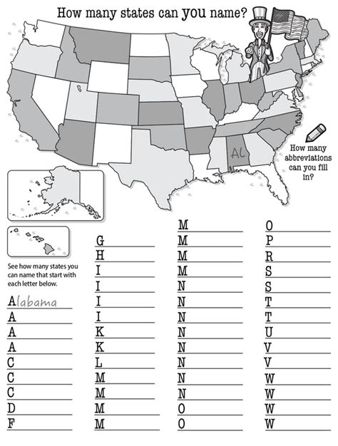 Mastering US States: Free Printable Worksheets for All Ages