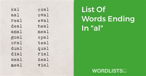 Unlocking the Power of 5-Letter Words Ending in AL: A Comprehensive Guide