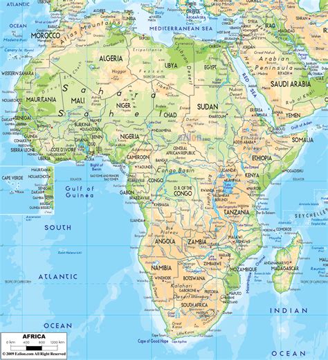 Exploring Africa's Great Lakes: A Physical Map Journey