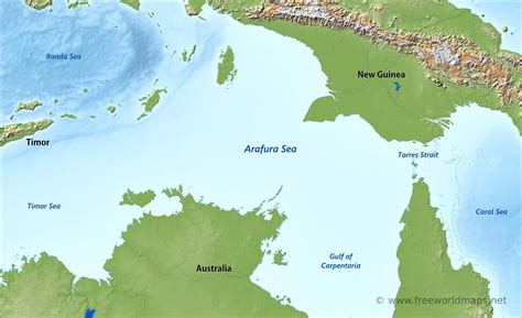 Exploring the Wonders of the Arafura Sea: A Comprehensive Map Guide
