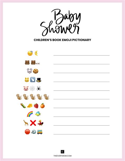 Fun & Free Printable Baby Shower Games for Your Celebration