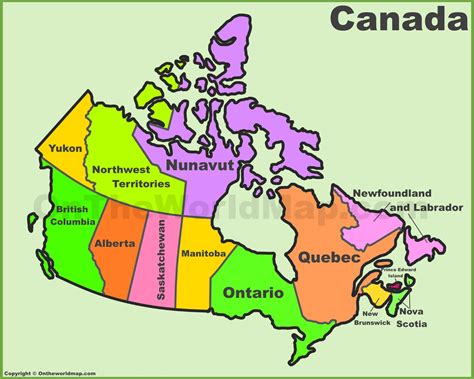 Unveiling Canada's Provinces and Territories: A Comprehensive Map Guide