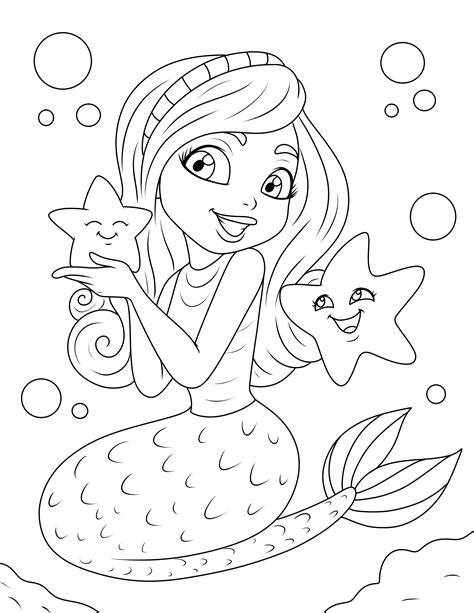 Enchanting Mermaid Coloring Pages: Dive into a World of Imagination