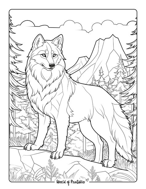 Captivating Wolf Coloring Pages for Creative Expression