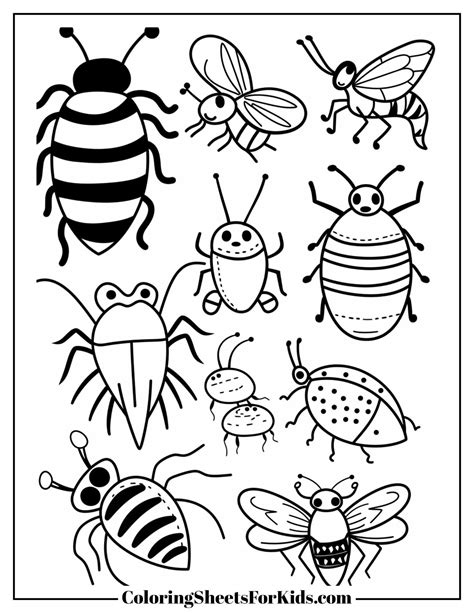Enchanting Insect Coloring Pages for Creative Minds