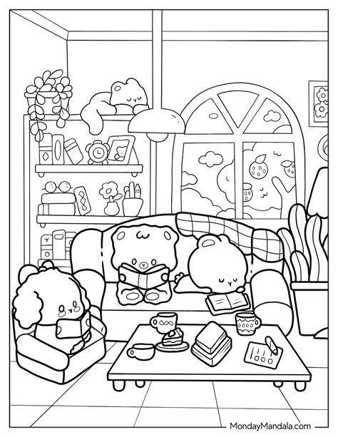 Charming Cute Coloring Book for Relaxation and Creativity