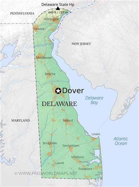 Unveiling Delaware: Locating The First State On The Map