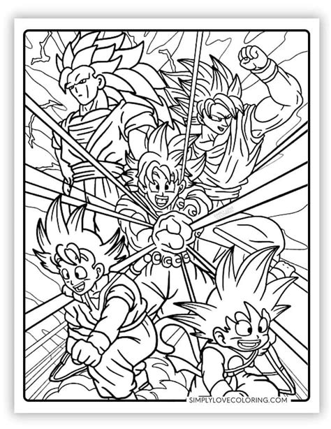 Epic Dragon Ball Z Coloring Pages: Print and Color Your Favorite Characters