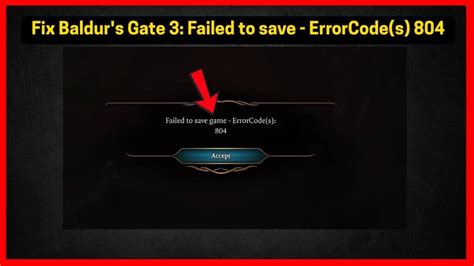 Unraveling Baldur's Gate 3 Error Code 804: A Comprehensive Troubleshooting Guide