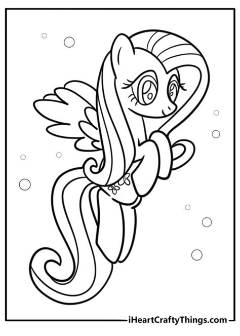 Enchanting Fluttershy MLP Coloring Pages for Gentle Souls