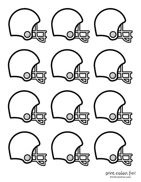 Score Big with Our Free Football Helmet Printable Template!