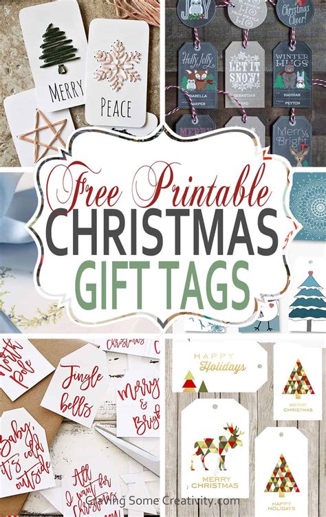 Free Printable Christmas Gift Tags for a Magical Holiday Season