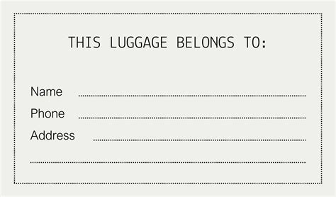 Printable Luggage Tags: Stylish & Free DIY Travel Essentials