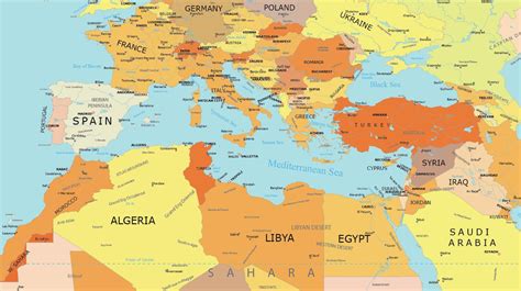 Unveiling the Mediterranean Sea: A Comprehensive Map Guide to Its Rich History and Geography