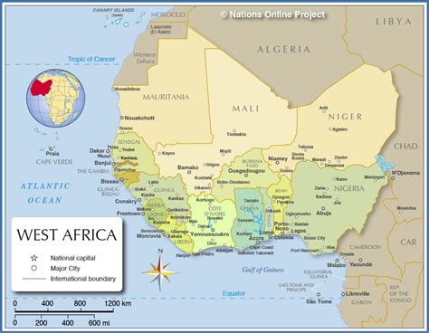 Unveiling the Diverse Geography of West Coast Africa: A Comprehensive Map Guide