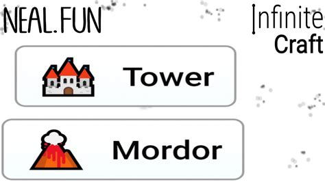 Crafting the Dark Realm: How to Make Mordor in Infinite Craft