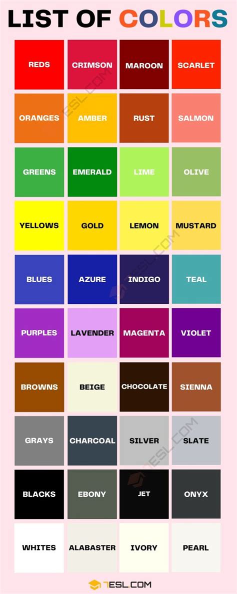 Exploring the Vibrant World of Colors: A Comprehensive Guide to Hues and Shades