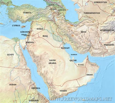 Unveiling the Middle East's Diverse Physical Landscape