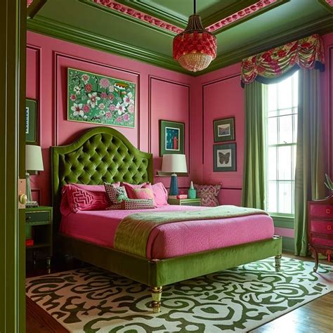 Charming Pink and Green Bedroom Designs: A Whimsical Retreat