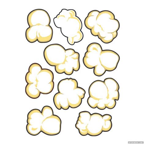 Printable Popcorn Template: DIY Boxes for Movie Nights & Parties