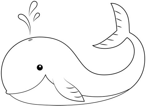 Printable Whale Outline: Dive into Ocean Fun & Creativity