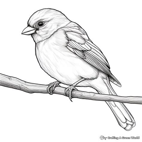 Realistic Bird Colouring Pages: Bring Feathered Friends to Life
