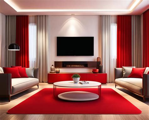 Unleash Passion: Bold Red Living Room Curtains for a Stunning Home