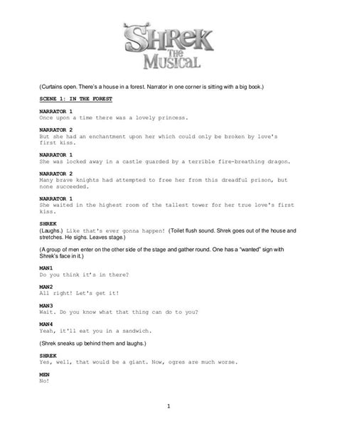 Shrek Movie Transcript: Full Dialogue, Story & Magical Moments
