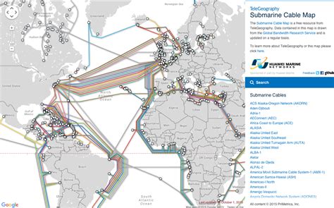 Unveiling the Global Network: A Submarine Cable Map Exploration