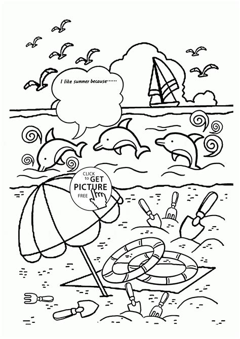 Vibrant Summer Coloring Pages for Preschoolers: Fun Activities for Little Artists