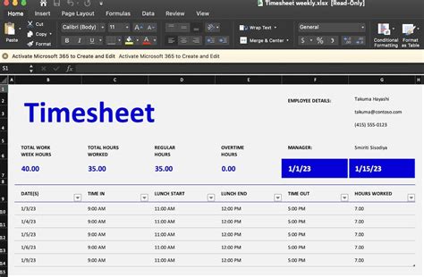 Master Your Hours: Effortless Time Tracking with Excel Timesheets