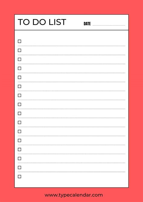 Free Printable To-Do Lists: Boost Your Productivity Instantly