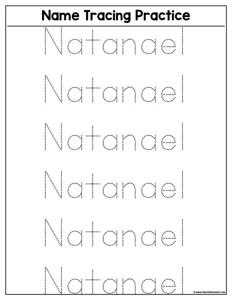 Printable Name Tracing Worksheets for Early Learners