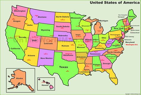 Unveiling the Beauty: A Comprehensive Map of USA States