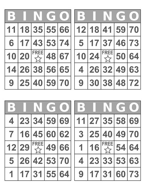 Printable Blank Bingo Cards: Your Free Templates for Fun Games