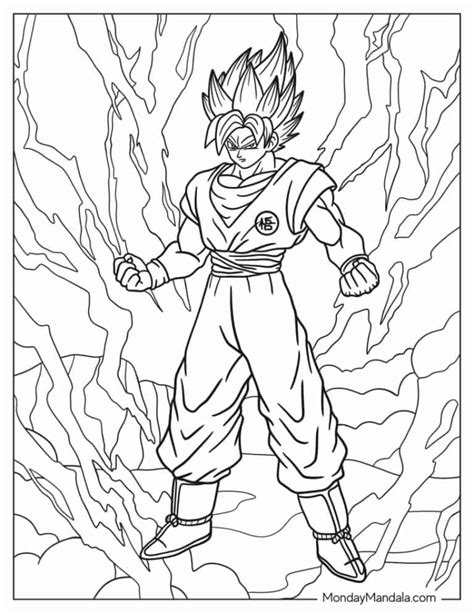 Super Saiyan Blue Goku Coloring Pages: Unleash Your Inner Artist