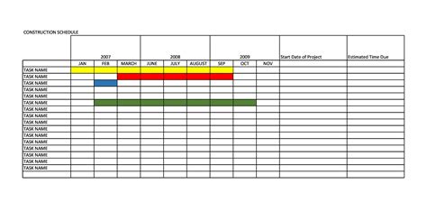 Mastering Your Project: The Ultimate Building Schedule Template in Excel