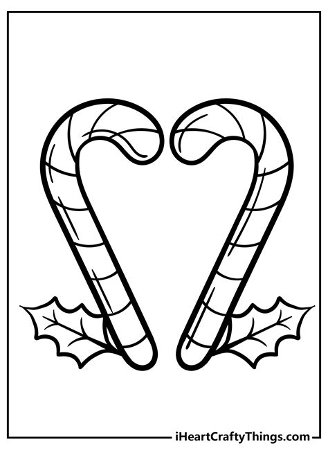 Sweet Stripes: Download Your Free Candy Cane Coloring Page